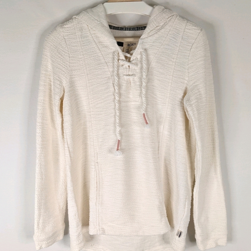 HOLD S ROXY Never Worn Lace-Up Hoodie Small - Picture 1 of 12